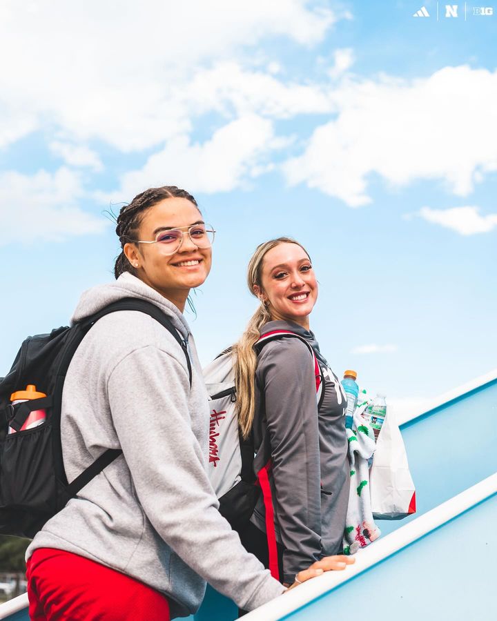 Chick-fil-A tastes better in the air ✈️ Let’s GOOOOOOOOO Nebraska Volleyball 🏐 👏