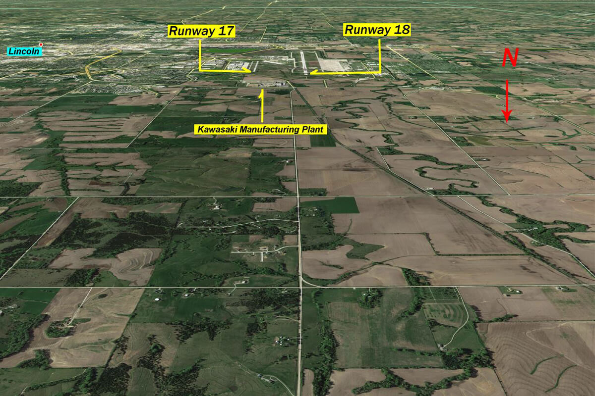 Runway misalignment north