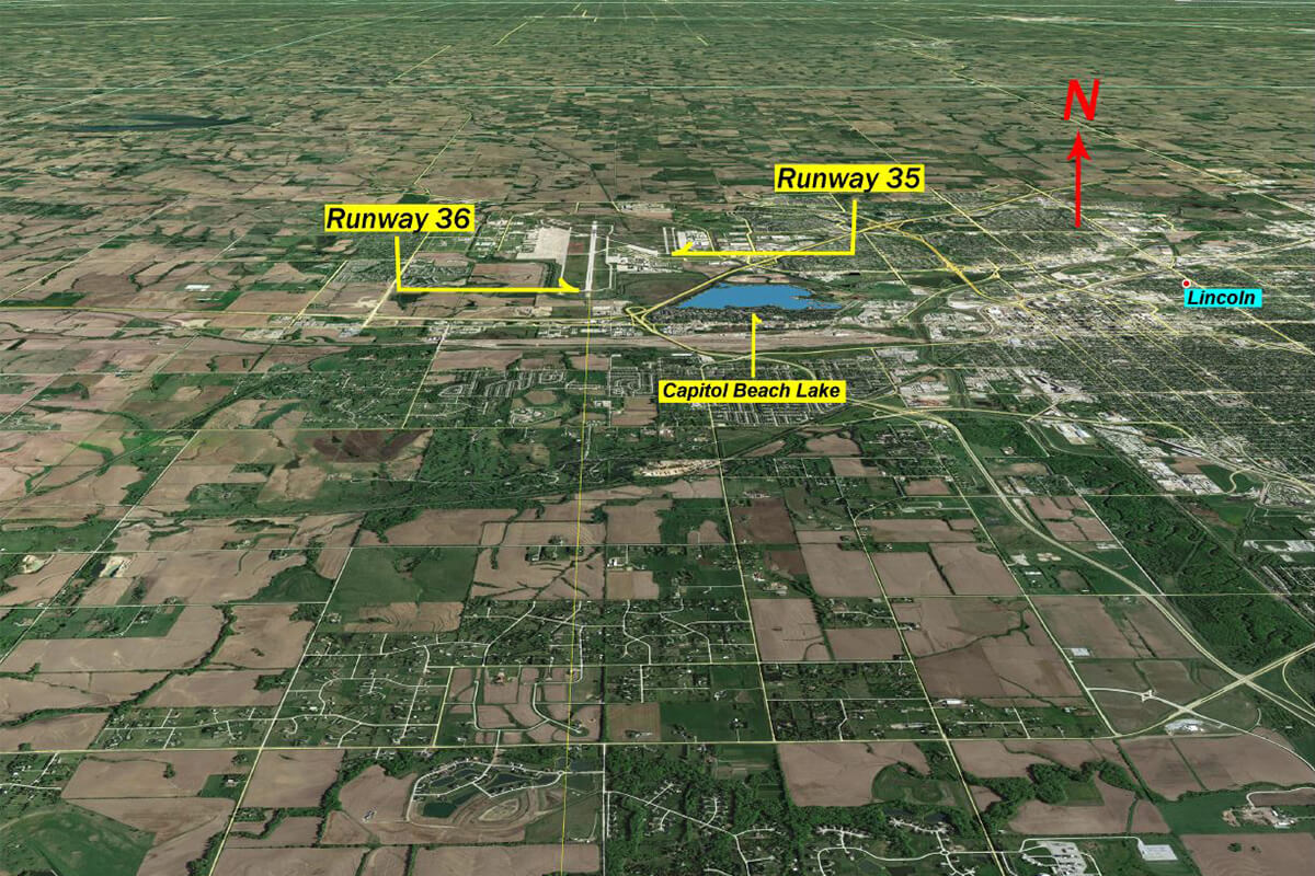 Runway misalignment south